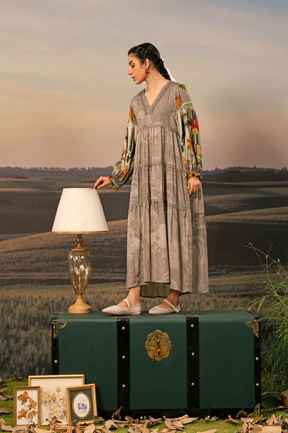 M. Basic by MARIA. B. 3 Pc Unstitched Embroidered Arabic Lawn Suit | MB-PFUS25-06B