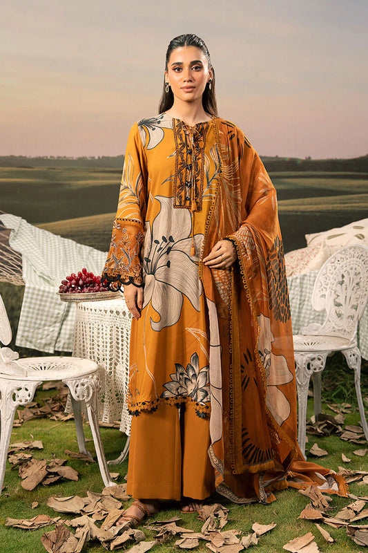 M. Basic by MARIA. B. 3 Pc Unstitched Embroidered Arabic Lawn Suit | MB-PFUS25-08A