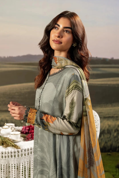 M. Basic by MARIA. B. 3 Pc Unstitched Embroidered Arabic Lawn Suit | MB-PFUS25-06A