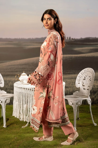 M. Basic by MARIA. B. 3 Pc Unstitched Embroidered Arabic Lawn Suit | MB-PFUS25-04B