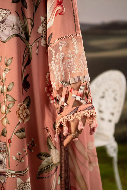 M. Basic by MARIA. B. 3 Pc Unstitched Embroidered Arabic Lawn Suit | MB-PFUS25-04B