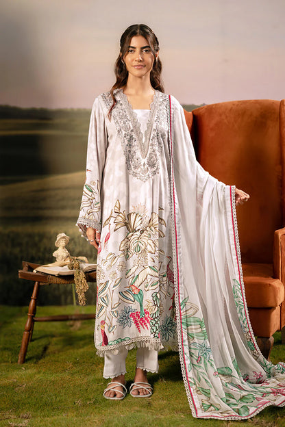 M. Basic by MARIA. B. 3 Pc Unstitched Embroidered Arabic Lawn Suit | MB-PFUS25-05A