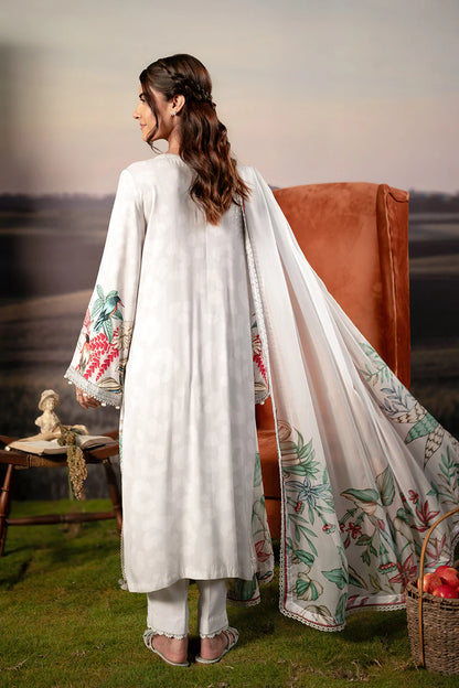 M. Basic by MARIA. B. 3 Pc Unstitched Embroidered Arabic Lawn Suit | MB-PFUS25-05A