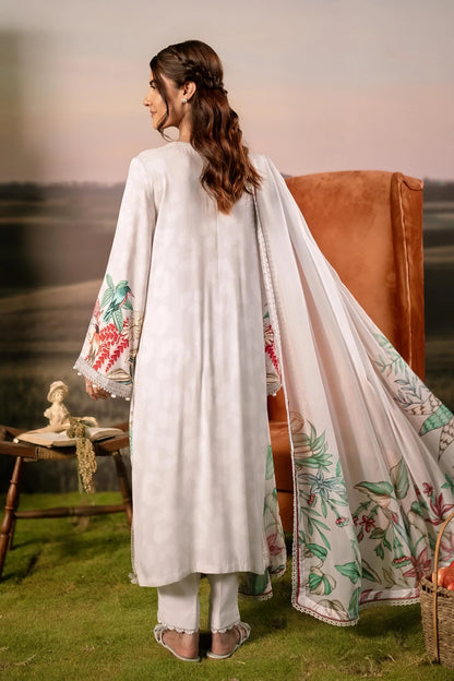 M. Basic by MARIA. B. 3 Pc Unstitched Embroidered Arabic Lawn Suit | MB-PFUS25-05A