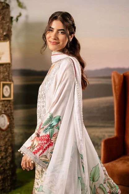 M. Basic by MARIA. B. 3 Pc Unstitched Embroidered Arabic Lawn Suit | MB-PFUS25-05A