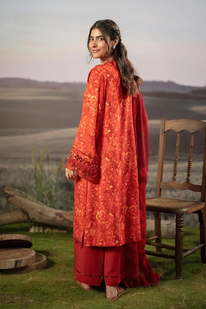 M. Basic by MARIA. B. 3 Pc Unstitched Embroidered Arabic Lawn Suit | MB-PFUS25-10B