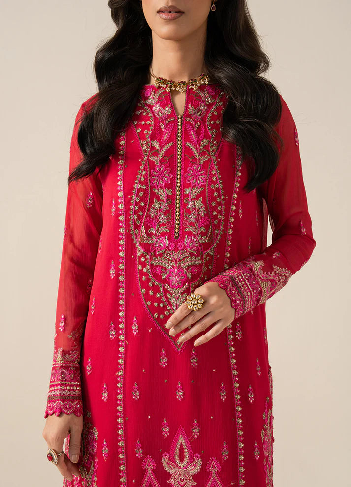 FREESIA ZAIB 3 Piece Embroirdered Chiffon ELLA - FS50131