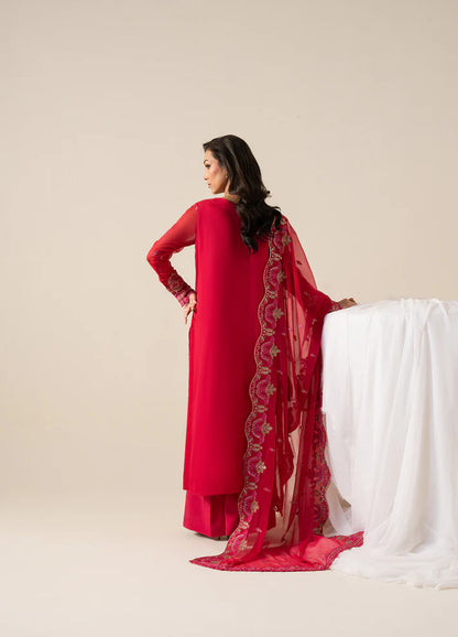FREESIA ZAIB 3 Piece Embroirdered Chiffon ELLA - FS50131