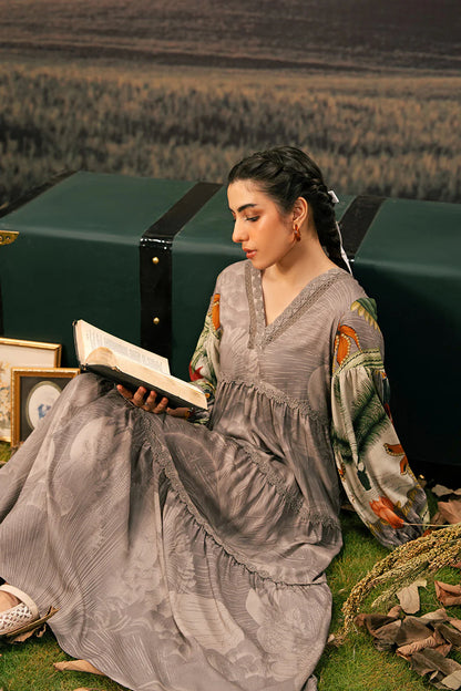 M. Basic by MARIA. B. 3 Pc Unstitched Embroidered Arabic Lawn Suit | MB-PFUS25-06B