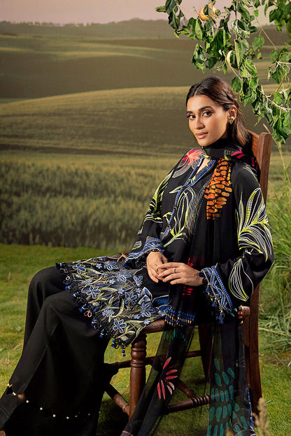 M. Basic by MARIA. B. 3 Pc Unstitched Embroidered Arabic Lawn Suit | MB-PFUS25-08B