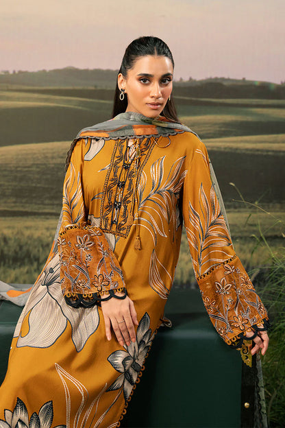 M. Basic by MARIA. B. 3 Pc Unstitched Embroidered Arabic Lawn Suit | MB-PFUS25-08A