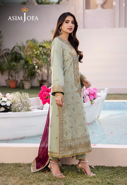 AJCF-06 EMBROIDERED JUMBO SILK 3 PCS