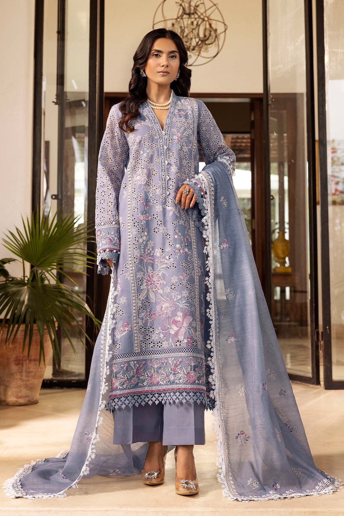 MOTIFZ 5302-ROSALIE EMBROIDERED LAWN UNSTITCHED