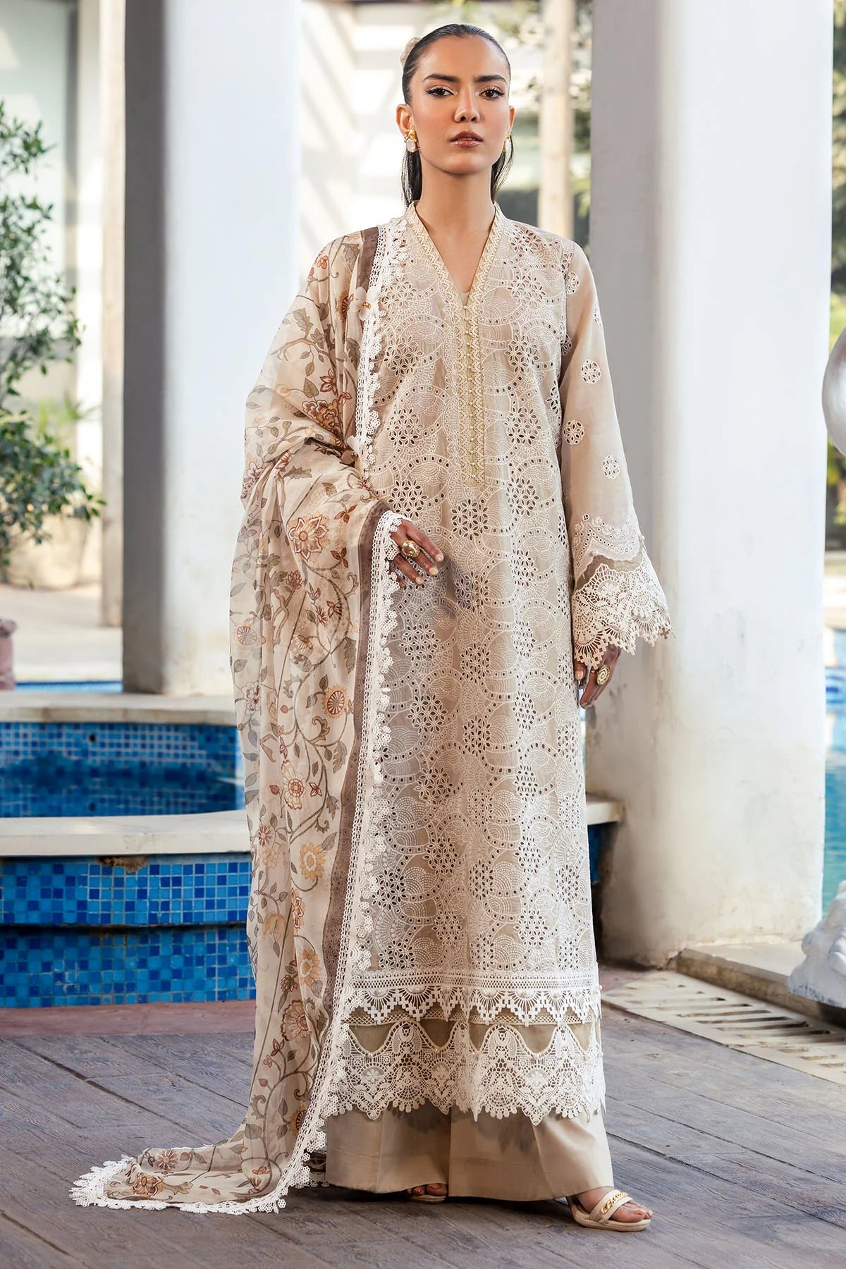MOTIFZ PREMIUM LAWN 5322-DIANE EMBROIDERED LAWN UNSTITCHED