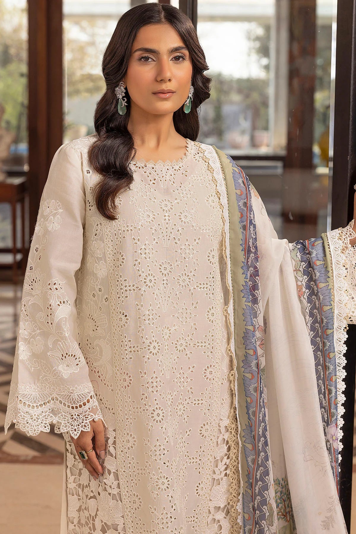 MOTIFZ PREMIUM LAWN 5324-SIDONIE EMBROIDERED LAWN UNSTITCHED