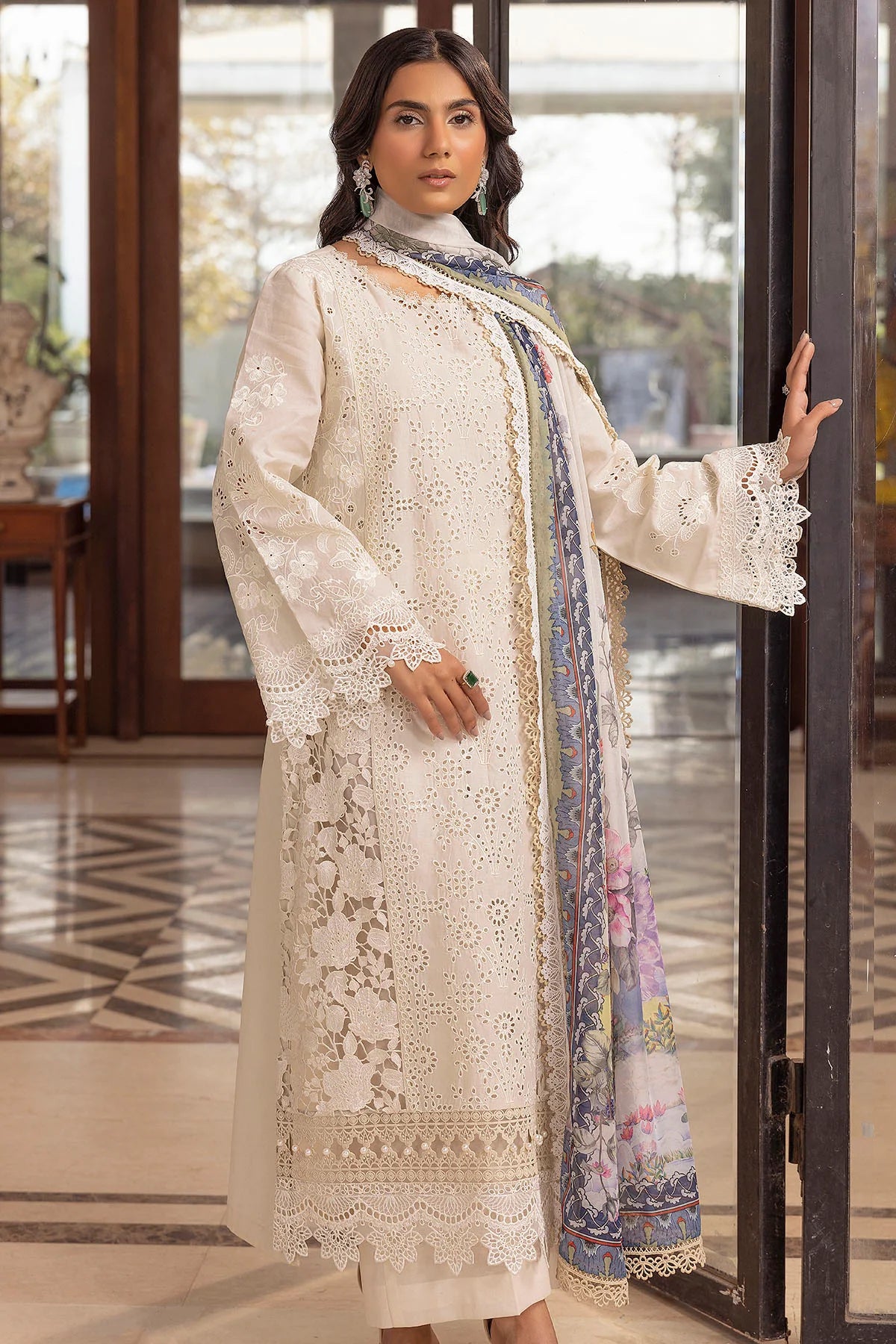 MOTIFZ PREMIUM LAWN 5324-SIDONIE EMBROIDERED LAWN UNSTITCHED