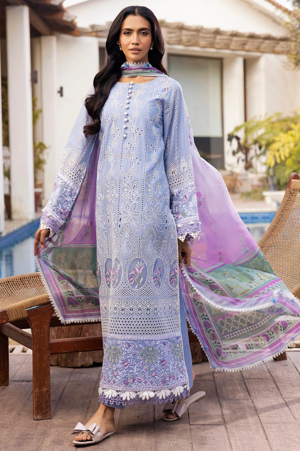 MOTIFZ 5325-MAELYS EMBROIDERED LAWN UNSTITCHED