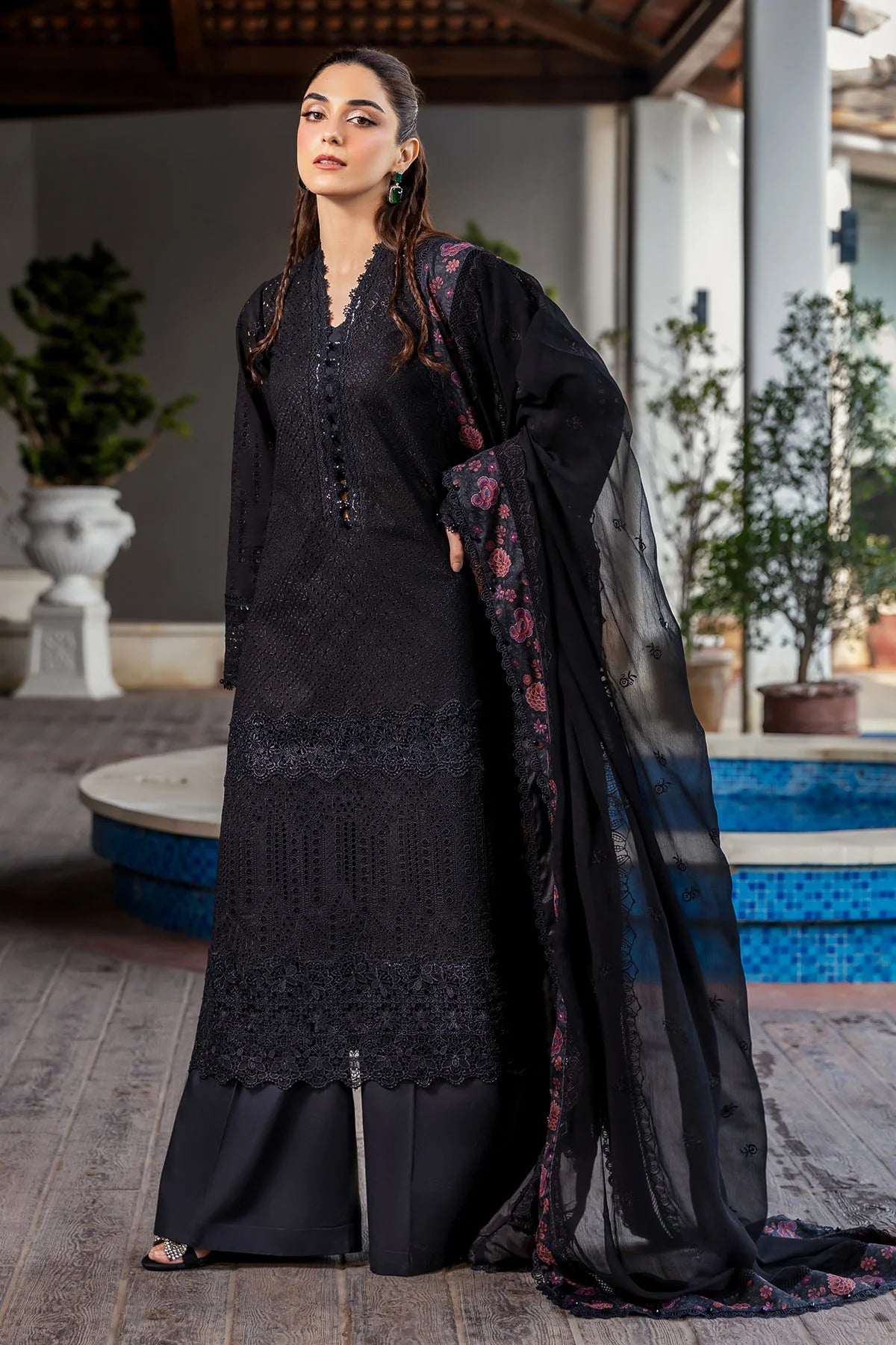 MOTIFZ 5326-COURTNEY EMBROIDERED LAWN UNSTITCHED