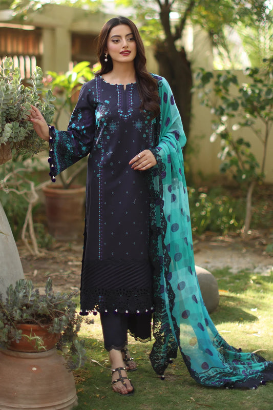 CHARIZMA Combination Unstitched Embroidered Lawn Collection CC6-01