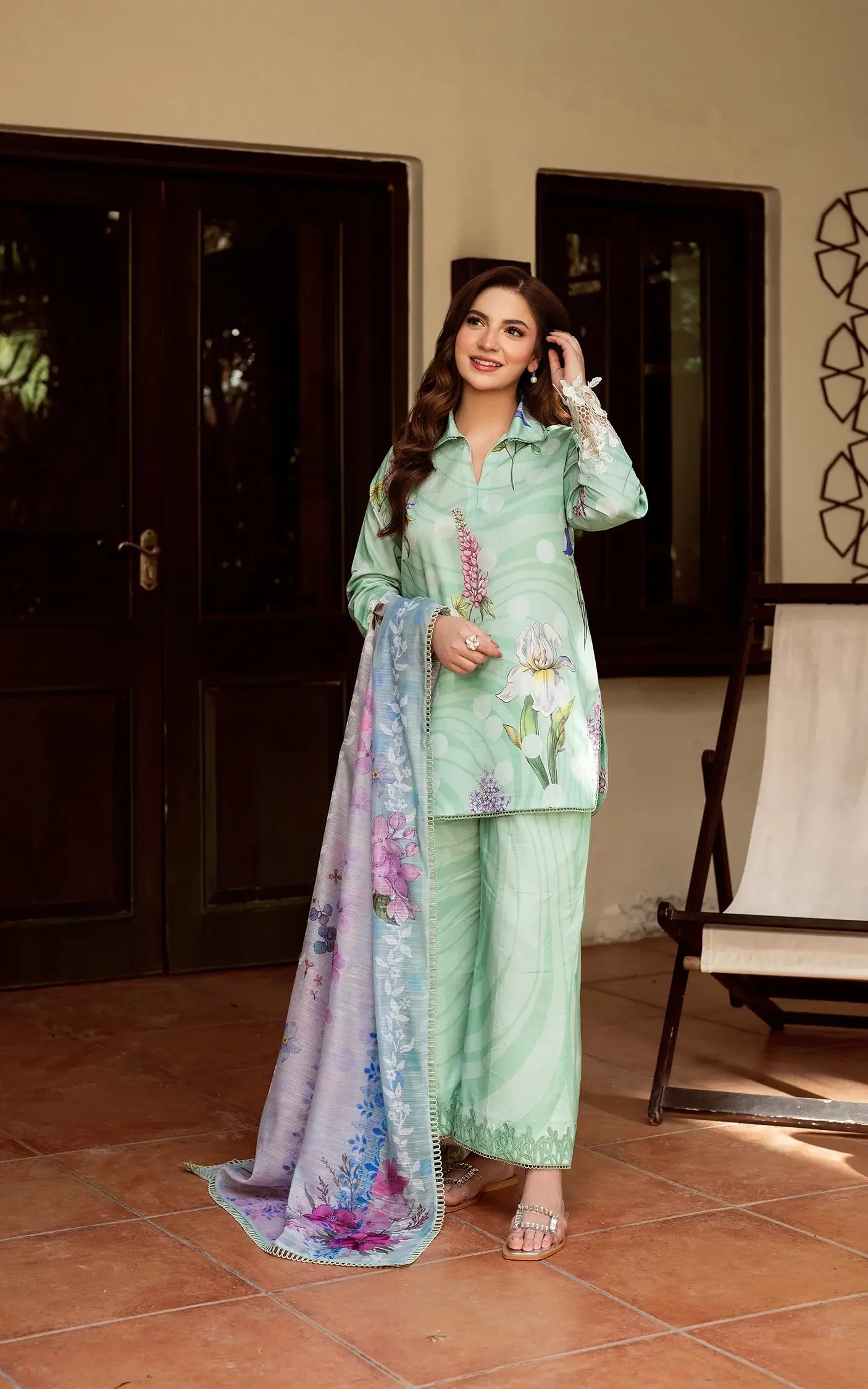 Yakin By Asifa Floral Mist-(YKL25-04)