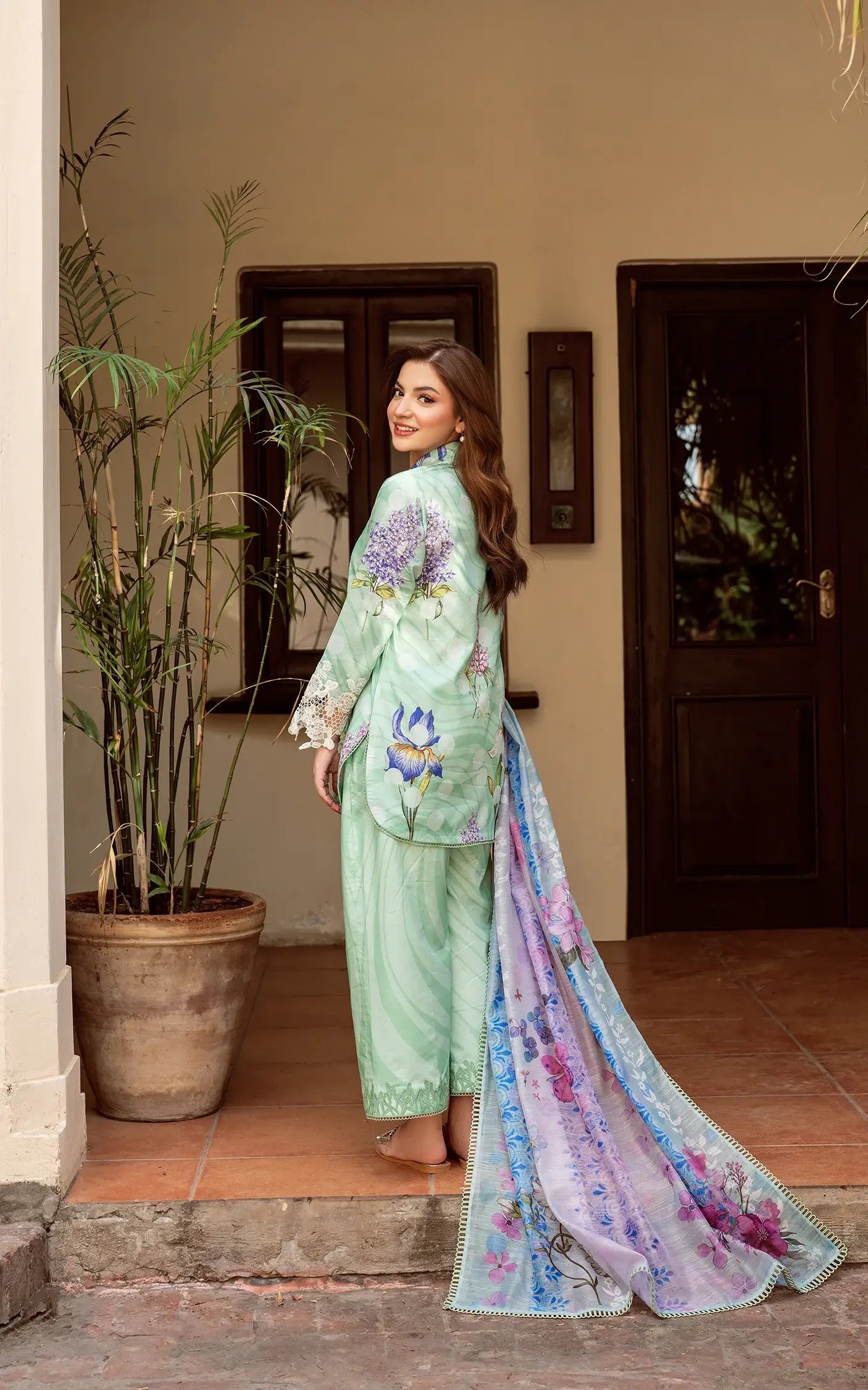 Yakin By Asifa Floral Mist-(YKL25-04)