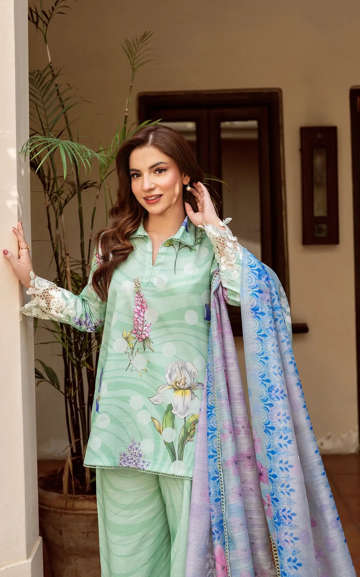 Yakin By Asifa Floral Mist-(YKL25-04)