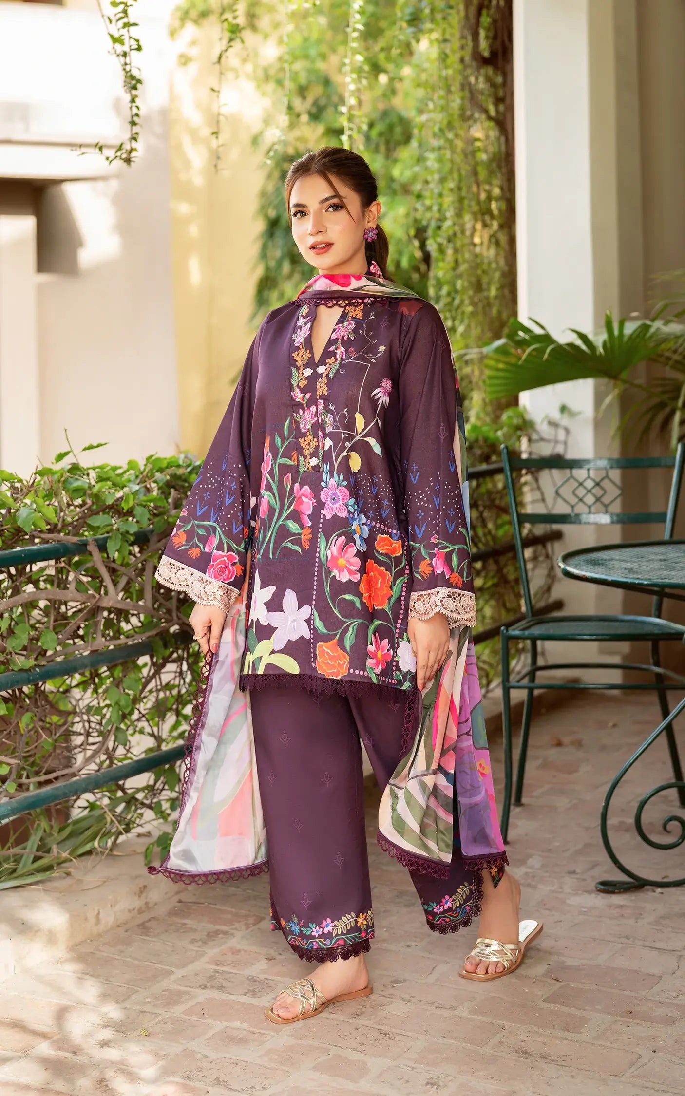 Yakin By Asifa Whimsical Flora-(YKL25-12)