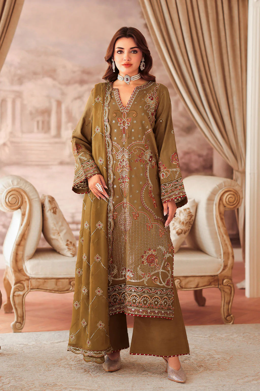 RAMSHA Aangan Luxury Rawsilk - AA-210