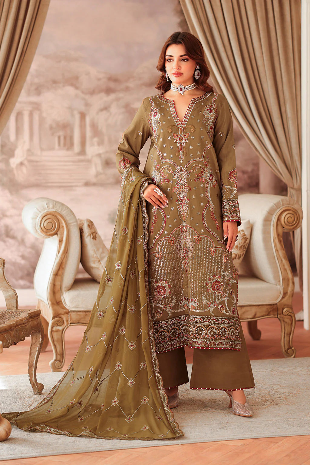 RAMSHA Aangan Luxury Rawsilk - AA-210