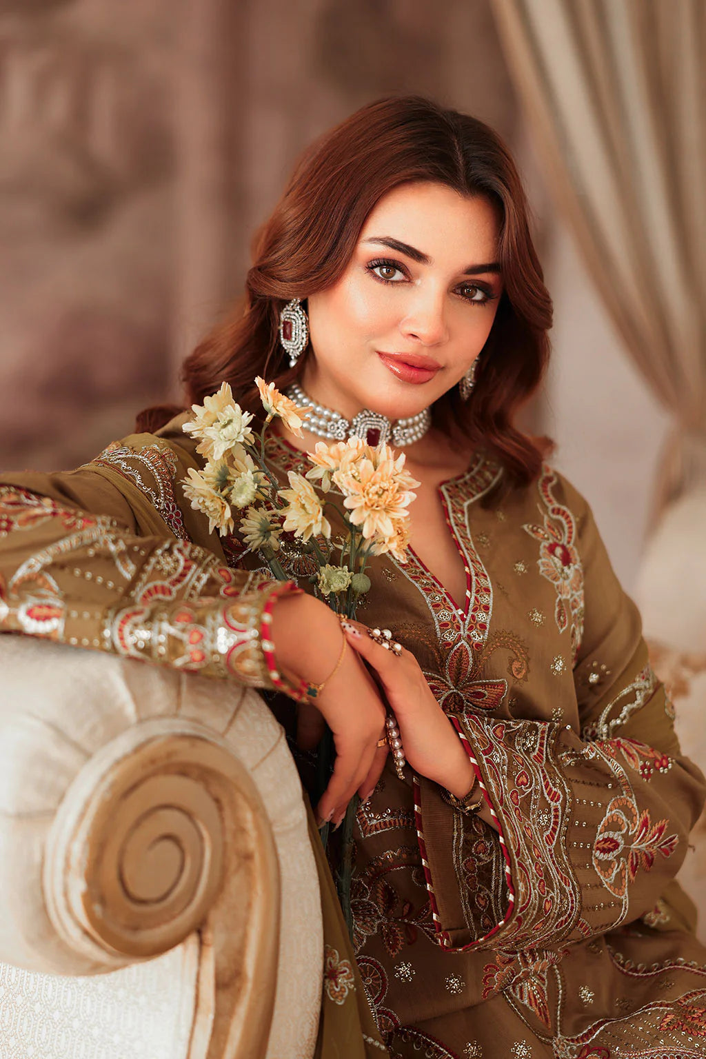RAMSHA Aangan Luxury Rawsilk - AA-210