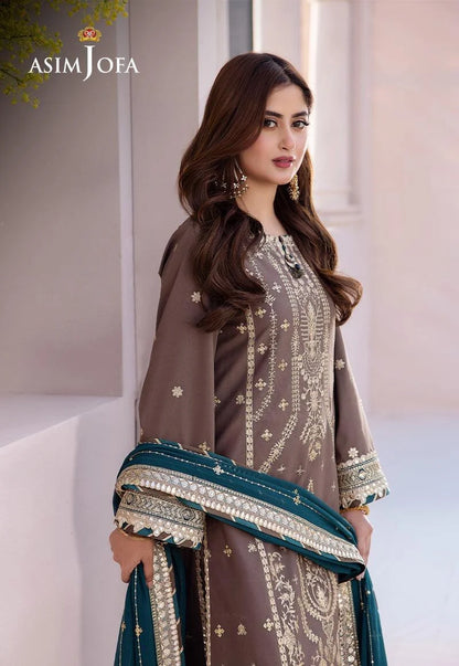 AJCF-30 EMBROIDERED CHIFFON 3 PCS
