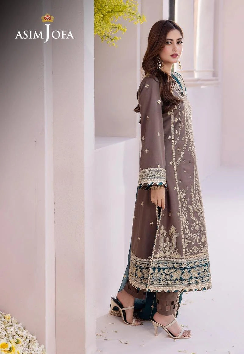 AJCF-30 EMBROIDERED CHIFFON 3 PCS