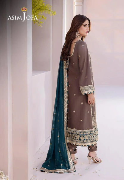 AJCF-30 EMBROIDERED CHIFFON 3 PCS